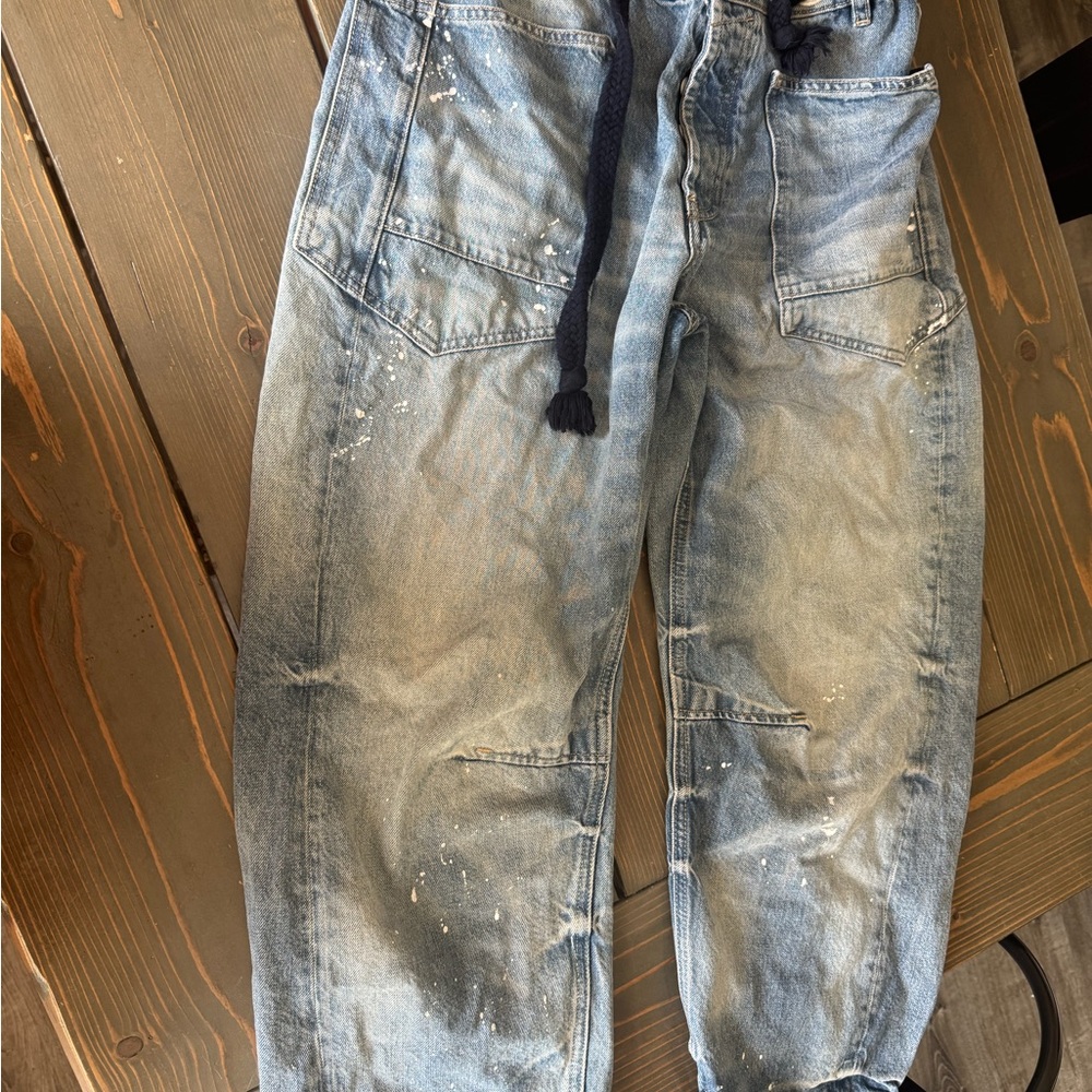 Free People Blue  Flare Jeans